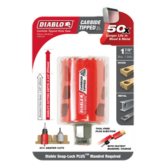 Diablo DHS1875CT 1-7/8" Carbide Teeth Hole Saw for Wood and Metal