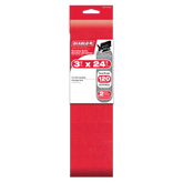 Diablo DCB324120S02G 3" x 24" 120-Grit Sanding Belts (2-Pack)