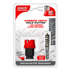 Diablo DHS0750CF 3/4" Steel Demon™ Carbide Teeth Hole Cutter