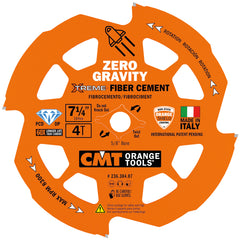 CMT Orange Tools 236.304.07-X10 7-1/4” x 4T x 5/8” Zero Gravity For Fiber Cement 10 Pack