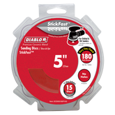 Diablo DCD050180P15G 5" 180-Grit StickFast™ ROS Sanding Discs (15-Pack)