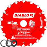 Diablo D053818WMX 5-3/8" x 18-Teeth Fast Framing Saw Blade for Wood