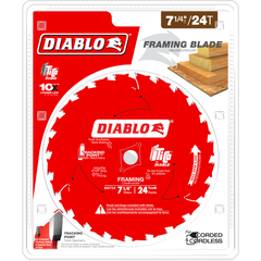 Diablo D0724A 7-1/4" x 24-Teeth Framing Saw Blade for Wood