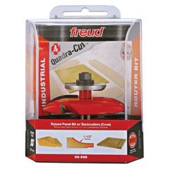 Freud 99-569 3-1/2" (Dia.) Raised Panel Bit w/Backcutters (Quadra-Cut)