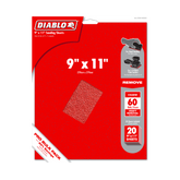 Diablo DCS911060S20G 9" x 11" 60-Grit Sanding Sheets (20-Pack)
