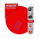 Diablo DCD090220H05G 9" 220-Grit Hook & Lock™ ROS Sanding Discs for Drywall (5-Pack)