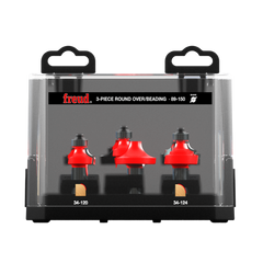 Freud 89-150 3 Piece Round Over/Beading Bit Sets (1/2" Shank)