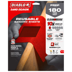 Diablo DND911150H05G 9" x 11" 150-Grit SandNET™ Reusable Sanding Sheets (5-Piece)