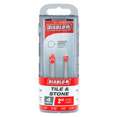 Diablo DMANS1070-S4 4 pc Carbide-Tipped Drill Bit Set for Tile & Stone (4-Piece)