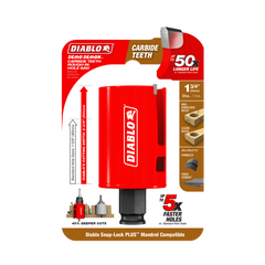 Diablo DHS1750CTR Diablo 1-3/4" Demo Demon® Carbide Teeth Rough-In Hole Saw
