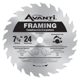Avanti A0724A 7-1/4 in. x 24-Teeth Framing Saw Blade