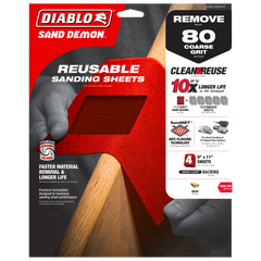 Diablo DND234ASTS10N 2-3/4" x 5" Assorted SandNET™ Reusable Sanding Sheets (10-Piece)