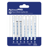 AvantiPRO PJU12BC AvantiPRO U-Shank Jig Saw Blade Set for Wood & Metal (12-pieces)