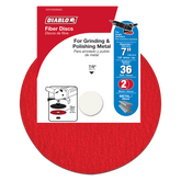 Diablo DCF070036S02G 7" 36-Grit Fiber Discs for Metal (2-Pack)