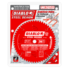 Diablo D0756F 7-1/4" x 56-Teeth Steel Demon™ Carbide Saw Blade for Thin Metal