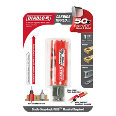 Diablo DHS1125CT 1-1/8" Carbide Teeth Hole Saw for Wood and Metal