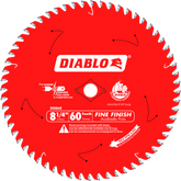 Diablo D0860X 8-1/4" x 60-Teeth Fine Finish Saw Blade for Wood