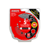Diablo DCD050080H15G 5" 80-Grit Hook & Lock™ ROS Sanding Discs (15-Pack)