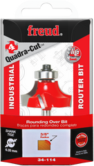 Freud 34-114 3/8" Radius Rounding Over Bit (Quadra-Cut)