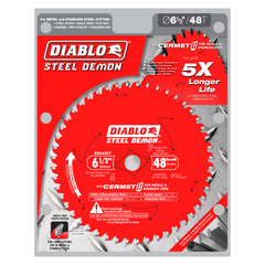 Diablo D0648CFA 6-1/2" x 48-Teeth Steel Demon™ Cermet II Saw Blade for Medium Metal