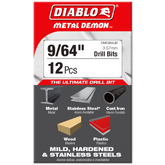 Diablo DMD964JB 9/64" Metal Demon™Drill Bits for Mild, Hardened and Stainless Steels