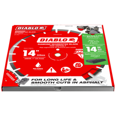 Diablo DMADA1400 14" Diamond Segmented Blade for Asphalt