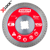 Diablo DDX050CON101C 5" X-LOCK Diamond Continuous Rim Masonry Cut-Off Disc