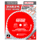 Diablo D0748CFA 7-1/4" x 48-Teeth Steel Demon™ Cermet II Saw Blade for Medium Metal