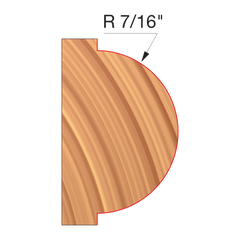 Freud UP125-IC 3-5/8" x 1-13/32" x 1-1/4" Concave Radius Cutters