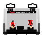 Freud 97-363 3 Piece Premier Adjustable Bead Door Edge Router Bit Set