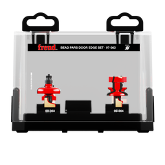 Freud 97-363 3 Piece Premier Adjustable Bead Door Edge Router Bit Set