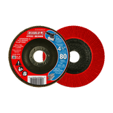 Diablo DCX045080N01F 4-1/2" 80-Grit Type 29 Steel Demon™ Flap Disc for Metal