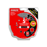 Diablo DCD050120H15G 5" 120-Grit Hook & Lock™ ROS Sanding Discs (15-Pack)