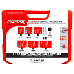 Diablo DHS11SLD 11 pc Bi-Metal Hole Saw Set