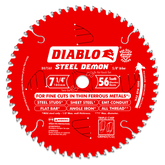 Diablo D0756F 7-1/4" x 56-Teeth Steel Demon™ Carbide Saw Blade for Thin Metal