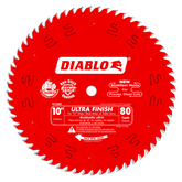 Diablo D1080X 10" x 80-Teeth Ultra Finish Saw Blade for Wood
