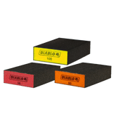 Diablo DFBBLOCAST03G 4" x 2-1/2" x 1" Assorted Flat Edge Sanding Sponges (3-Piece)