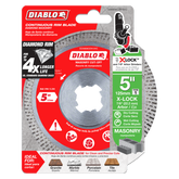 Diablo DDX050CON101C 5" X-LOCK Diamond Continuous Rim Masonry Cut-Off Disc