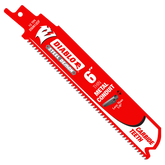 Diablo DS0612CF3 6" 12TPI Steel Demon™ Carbide Teeth Reciprocating Saw Blades for Thin Metal Conduit (3-Pack)