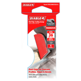 Diablo DFBCOMBCRS01G 4" x 2-1/2" x 1" 36-Grit Dual-Edge Sanding Sponge