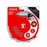 Diablo DCD050060P15G 5" 60-Grit StickFast™ ROS Sanding Discs (15-Pack)