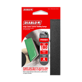 Diablo DFBLANGSFN04G 5" x 3" x 1" 180-Grit Corner Contact Sanding Sponges (4-Pack)