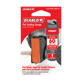 Diablo DFBBLOCMED01G 4" x 2-1/2" x 1" 60-Grit Flat Edge Sanding Sponge