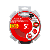 Diablo DCD050100P50G 5" 100-Grit StickFast™ ROS Sanding Discs (50-Pack)