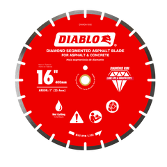 Diablo DMADA1600 16" Diamond Segmented Blade for Asphalt
