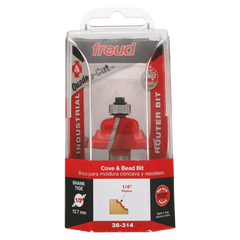 Freud 38-314 1-9/16" (Dia.) Cove & Bead Bit (Quadra-Cut)