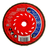 Diablo DCX045060B01F 4-1/2" 60-Grit Steel Demon™ Flap Disc for Metal
