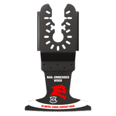 Diablo DOU250BW 2-1/2" Demo Demon™ Universal Fit Bi-Metal Oscillating Blade for
Nail-Embedded Wood