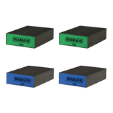 Diablo DFBLBLOSMF04G 5" x 3" x 1" Assorted Large Flat Edge Sanding Sponges (4-Piece)