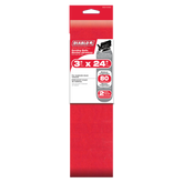 Diablo DCB324080S02G 3" x 24" 80-Grit Sanding Belts (2-Pack)
